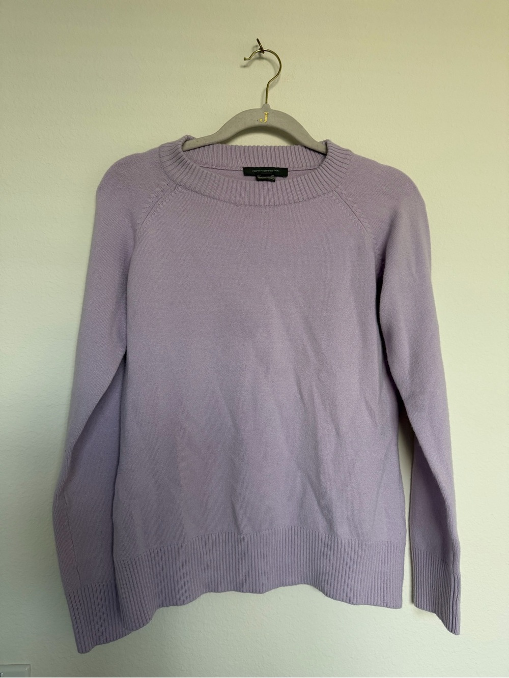 French Connection Lilac Crewneck Sweater Size Large